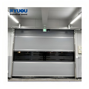 Cảm ứng địa từ tự động cổng điện cuộn lên Con lăn cửa cuốn tốc độ cao cho nhà máy xe nâng - Product Image 5