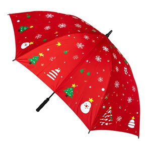 YS-7009 nhà máy trực tiếp OEM/ODM dịch vụ ô kích thước lớn tự động mở Windproof không thấm nước tùy chỉnh X'mas in Quà Tặng Golf ô - Product Image 4