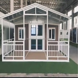 บ้านคอนเทนเนอร์สำเร็จรูป 2 ชั้น กันน้ำ กันไฟ สำหรับขนส่งสินค้า สำนักงานขนาดเล็ก หรูหรา ขยายได้ - Product Image 1