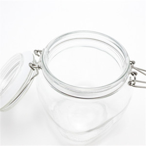 Shanghai Factory <strong>Direct</strong> 500 ml <strong>Canister</strong> Storage Clip Jar for Cereal Candy Nuts Sugar Flour Chip and Cookies - Product Image 2