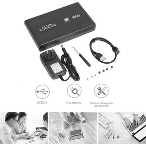 3.5インチHDDケースSATA-USB2.0アダプター外付けハードドライブエンクロージャー (2.5インチ3.5インチSSDディスク用) PC用HDDケース - Product Image 3