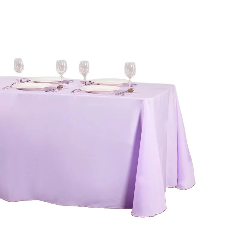 Elegante lavendel billig hochzeitsbankett tischdecke