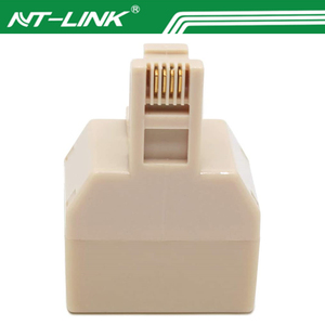Divisor de línea de teléfono, RJ11, 6P4C, macho a hembra, dúplex - Product Image 4