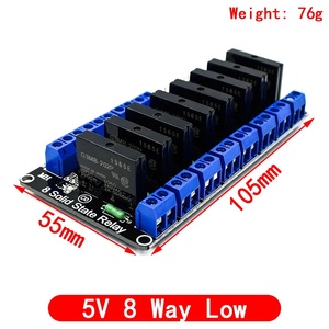 Auf Lager PCBA Factory 5V Relais 1 2 4 8 Kanal für OMRON SSR High Low Level Halbleiter relais modul 250V 2A - Product Image 6