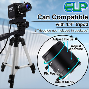 ELP 1080P Full HD Webcam CS 2.8-12mm Manual Zoom Starlight Usb <strong>Camera</strong> Free Driver H.264 Micro USB <strong>Web</strong> <strong>Camera</strong> - Product Image 6