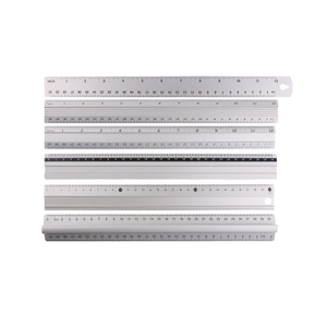 Chất Lượng Cao Cấp Biểu Tượng Tùy Chỉnh Bán Buôn 15/20/30Cm Nhôm Cai Trị Cho Các Trường Học Văn Phòng Phẩm Nguồn Cung Cấp Trẻ Em 1PC Cai Trị - Product Image 1