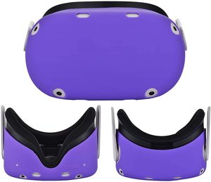 VR Accessories for Oculus <strong>Quest</strong> 2 Silicone Cover Kit Set Combination for <strong>Quest</strong> 2 Eye Mask Pad Controller Grips Cover Replacement - Product Image 6