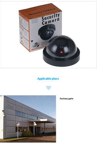 Telecamera di sicurezza analogica a cupola per interni irraggiamento LED lampeggiante luce lampeggiante CCTV realistica telecamera di simulazione analogica - Product Image 6