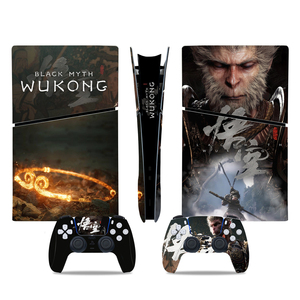 PS5 Slim Wukong Skin Sticker Full Set Console <strong>Controllers</strong> Disc Digital Version <strong>Custom</strong> Protective Vinyl Decal Cover Skin Wrap Set - Product Image 1