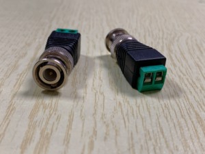 易于使用的安全监控附件2针绿色端子同轴BNC连接器 - Product Image 2