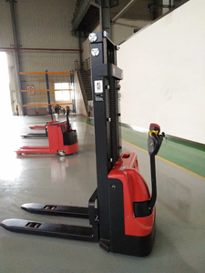 トランシーバーCarrelloエレベーター1.2 1.5 2トン電気スタッカーsollevamento <span class=keywords><strong>3m</strong></span> 6mパレットスタッカー