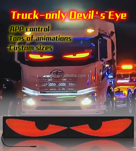 LED Car Devil Eyes Panel Programmier bares LED-<span class=keywords><strong>Matrix</strong></span>-Panel mit fern gesteuertem Car Night Market-Werbe bildschirm