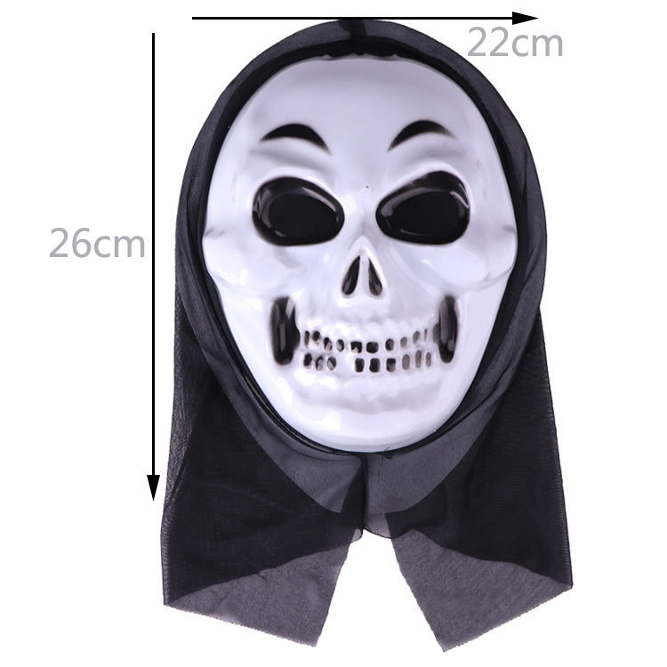 Masque fantôme à sourcils blancs