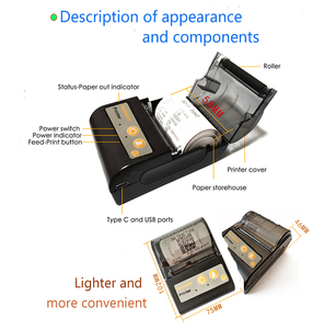 New Date <strong>Code</strong> Handheld Android Portable Wireless Mini 58Mm Receipt Barcode Small Thermal Pos Impresora