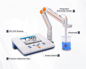 Medidor de pH Tipo Banco digital PH300F-Rango de 2,00 a 20.000pH preciso 0,01 pH Calibración de 5 puntos Medidor de pH de uso industrial - Product Image 5