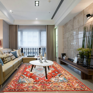 Thảm trải sàn nhung mềm mại, thiết kế Ba Tư, giá rẻ, chất liệu nhung mềm, không trơn trượt, từ nhà cung cấp Trung Quốc - Product Image 1