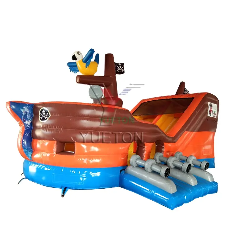 Детские развлечения пиратский корабль надувной игровой батут для продажи