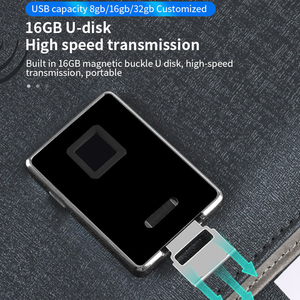 Cuadernos corporativos de marca A5 B5 diario cuaderno Bloqueo de huellas dactilares Bloc de notas con cargador inalámbrico banco de energía y disco USB - Product Image 3