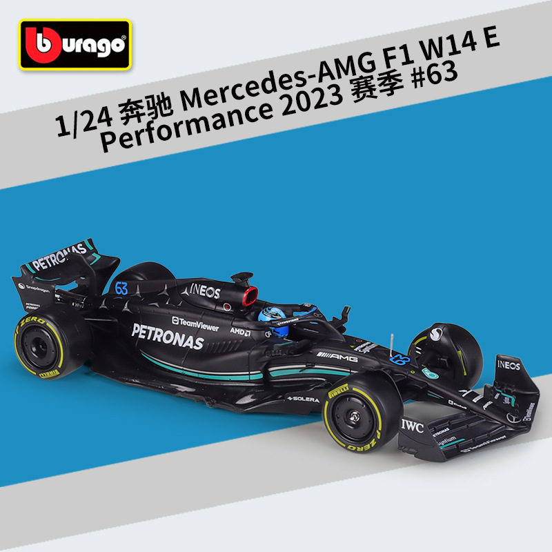 #28028 mercedesS w14e#63 Russell, temporada 2023