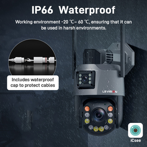 LS VISION nueva llegada al aire libre inalámbrico 4G Wifi PTZ 50X Zoom CCTV cámara de seguridad Audio bidireccional visión nocturna cámara de red - Product Image 6