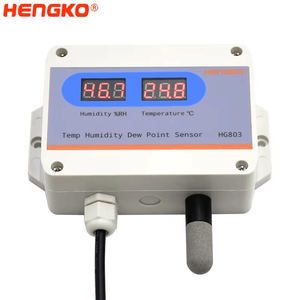 HG803 5C8P Modbus RTU 4 20mA RS485 medidor de humedad del aire transmisor de sensor de temperatura y humedad para invernadero de almacén - Product Image 6
