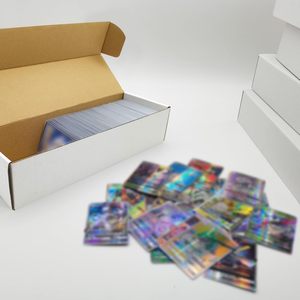 定制白色瓦楞纸板邮件箱纸板储物箱带分隔器，用于扑克牌 - Product Image 1