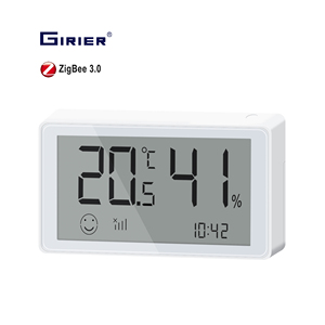 GIRIER Tuya Mini Digital Smart Home APP Control Zigbee Sensor de temperatura y humedad con pantalla LED - Product Image 1