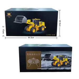 รถตักดิน1:16ไฟฟ้า LED พร้อมที่ชาร์จโมเดลรถก่อสร้างรถตักล้อยางโลหะ11CH - Product Image 6