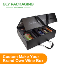 Custom <strong>Cardboard</strong> Wine <strong>Box</strong> <strong>750ml</strong> 1000ml 3 Bottle Wine Packaging Boxes Wine Gift <strong>Box</strong> with Handle - Product Image 3
