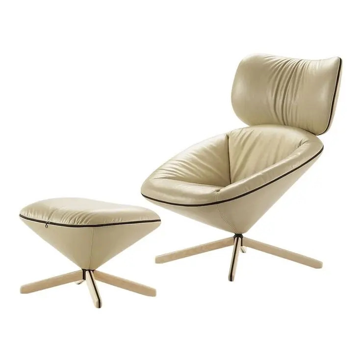 כיסא טרקלין בעיצוב מודרני לאוכל קירור עור סינטטי ריהוט בית לסלון