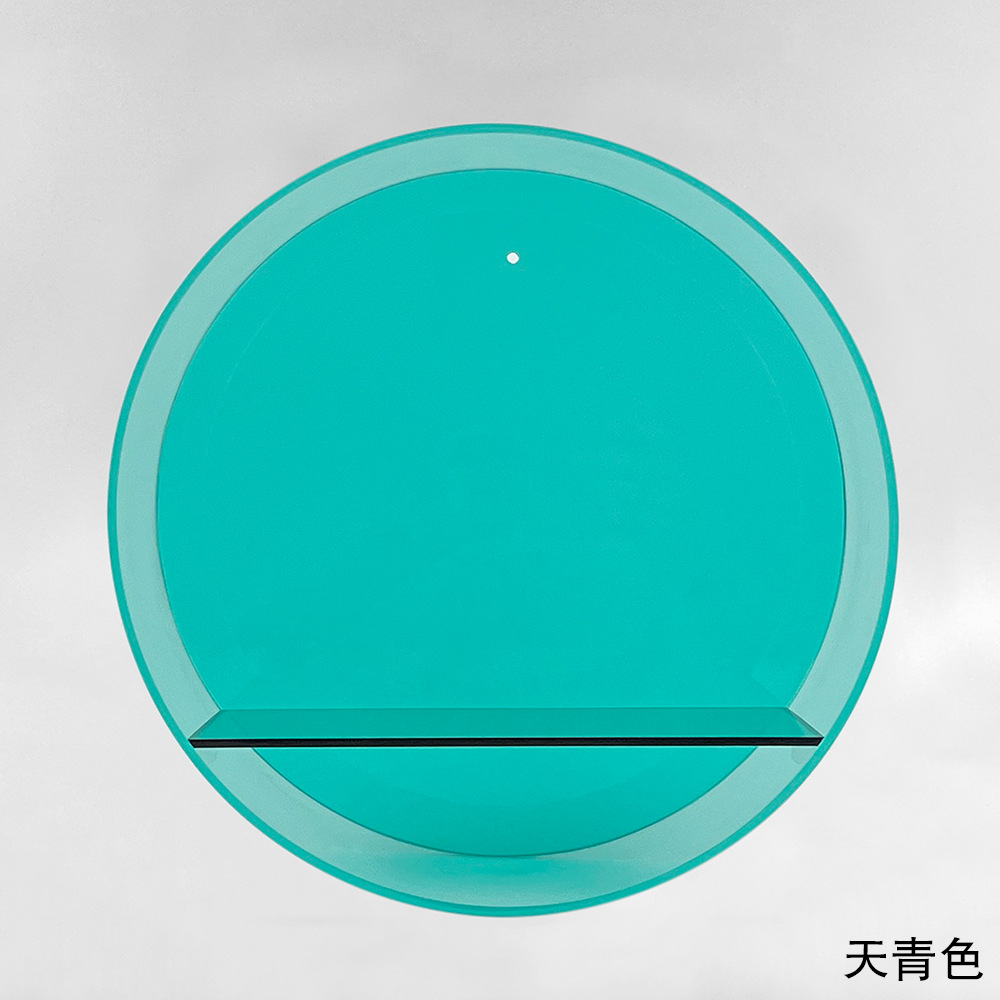 Boîte de présentation ronde-bleu ciel 366-252510cm