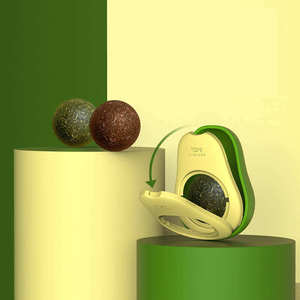 Nuevo se puede girar divertido Self-Hey Catnip Play Cat Toy Forma de aguacate Catnip Cat Toys - Product Image 5