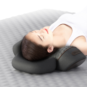 Tecido Sólido Almofada Coluna Cervical Espuma De Memória Não-tração Calor Comprimir Pescoço Massagem Especial Suporte Do Sono Cama Sólida