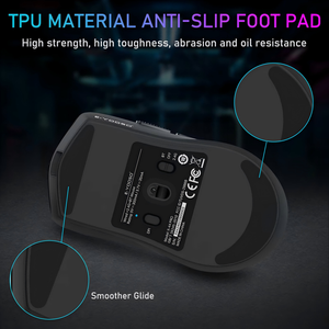 Giá rẻ nhất hỗ trợ giá thấp moq bố trí customizate Chuột chơi game không dây 5 nút lập trình có thể sạc lại cảm biến quang học chuột - Product Image 5