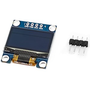 0,96 Zoll I2C-Anzeigemodul 128x64 Pixel OLED-Bildschirm IIC Serial Display Screen Board für Arduino Raspberry Pi 4