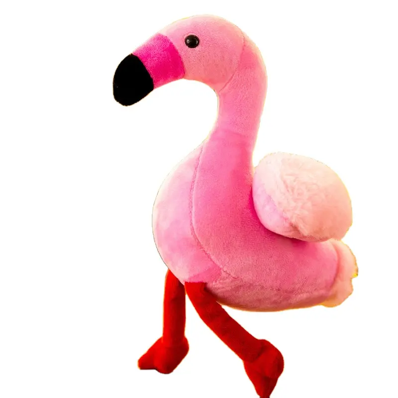 Peluches de flamencos de algodón rosa para niños, mini peluches en miniatura