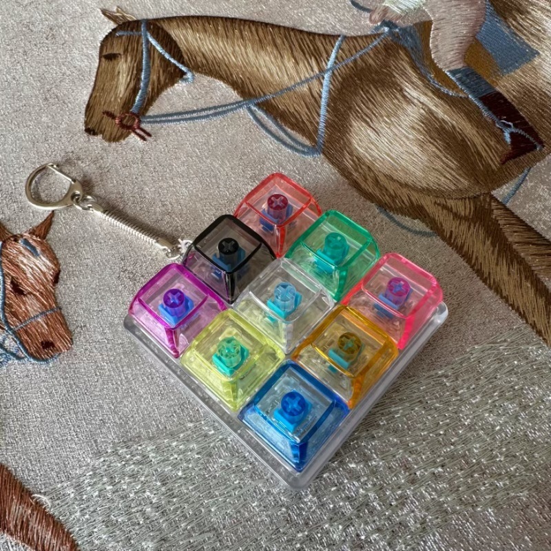 Five-key transparent shell-color cap mix