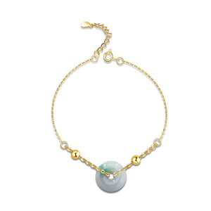 Sterling Silver Hetian <strong>Jade</strong> Stone Flat Buckle Bracelet Female Simple Fashion National <strong>Style</strong> Transfer <strong>Jade</strong> Jewelry Wholesale - Product Image 5