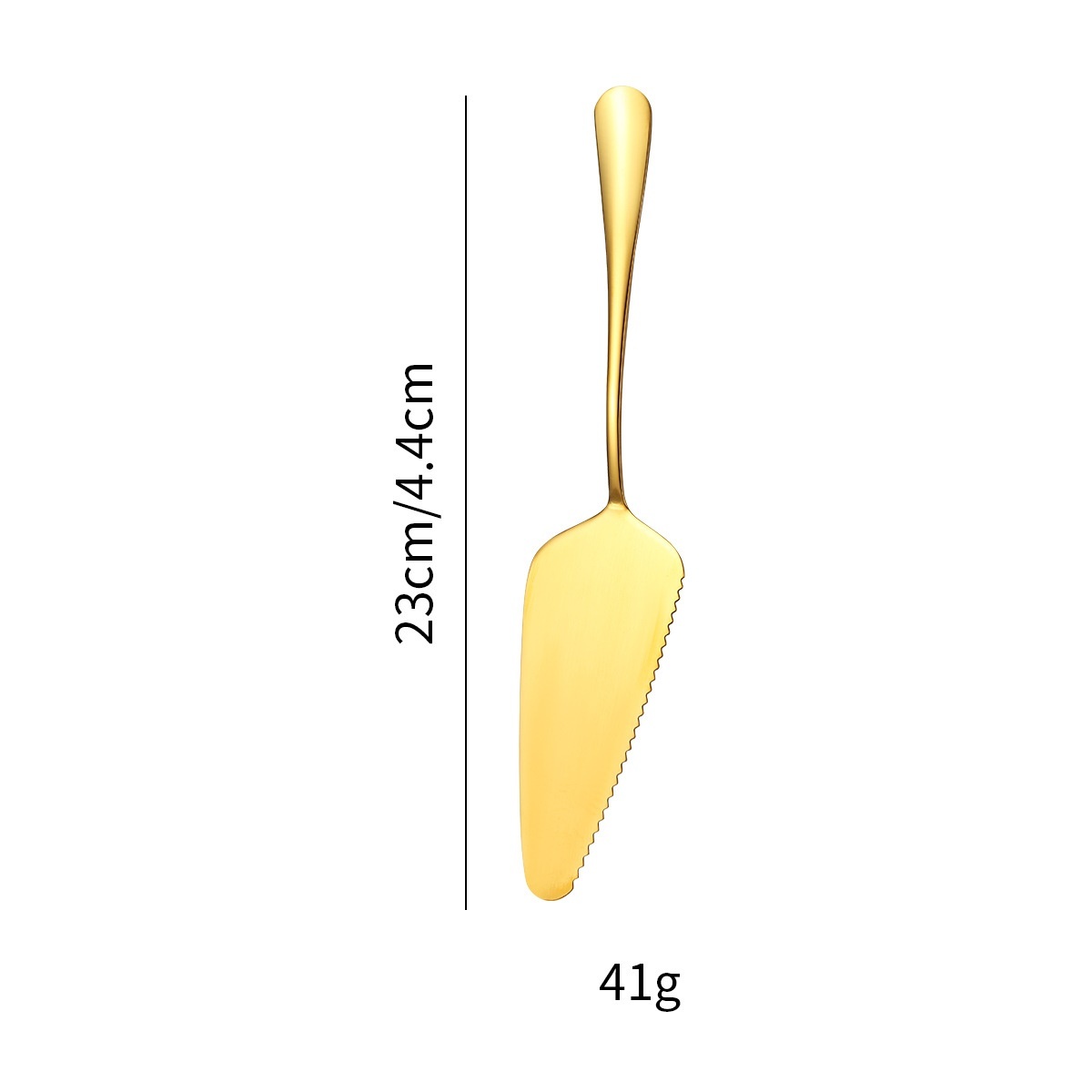Espátula para pastel dorada