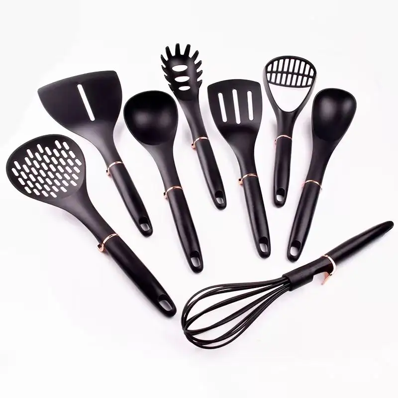 Utensilios de cocina de grado alimenticio, material de nailon, 8 unidades