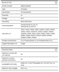 New Original TU810V1 16-Channel 50V Compact <strong>Module</strong> Termination Unit (MTU) <strong>Modbus</strong> Stock for AC800M 800xA S800 I/O 3BSE013230R1