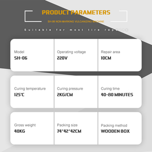 Electric Tube Tyre Repair Patch Machine/Tire <strong>Vulcanizer</strong> for Truck Repairing With CE