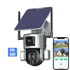 Full Color 8MP Intelligent 4K Double Lens Network Wifi IP Niview Security 4G PTZ Solar <strong>Camera</strong> - Product Image 1