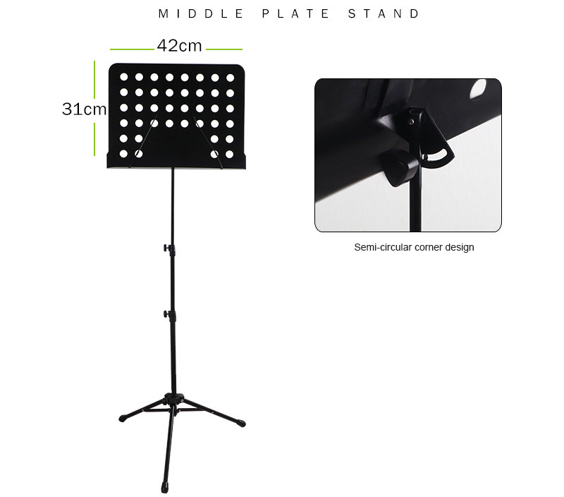 Stand de musique moyen plat