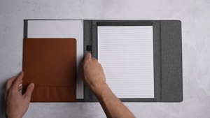 Gangtong cá nhân danh mục đầu tư <span class=keywords><strong>padfolio</strong></span> kinh doanh tổ chức da/vải tùy chỉnh notepad chủ W đóng cửa từ tính | 3 màu sắc 6 - Product Image 2