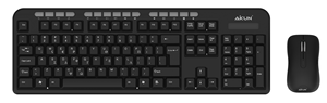 Teclado inalámbrico BX2030, 2,4 GHz, 12 teclas calientes + Ratón óptico 3D, combinación de juegos de 1200 DPI con receptor USB - Product Image 2