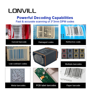 LONVILL Reader Industrial Barcode Reader Ethernet <strong>Fixed</strong> Mount <strong>Qr</strong> <strong>Code</strong> <strong>Scanner</strong>,2d Industrial Barcode <strong>Scanner</strong> for Sale - Product Image 2