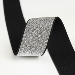 1-4cm 5cm oro plata metálico Jacquard banda elástica para ropa interior cintura elástica - Product Image 5