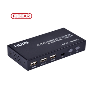 Fjgear Popular 2 entradas 1 salida 3840*2160/60Hz Fine Ironfrosted Shell 2 puertos Hdmi Kvm Switcher Hdmi - Product Image 3
