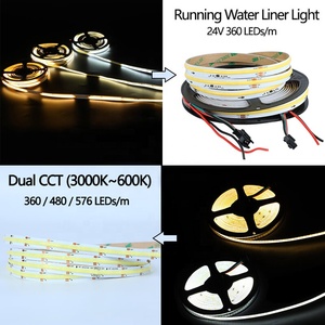 Tira COB doğrusal ışık DC 5V/12V/24V RGBIC RGBW çift CCT çalışan su RGB RGB + W COB LED ışık şerit - Product Image 4